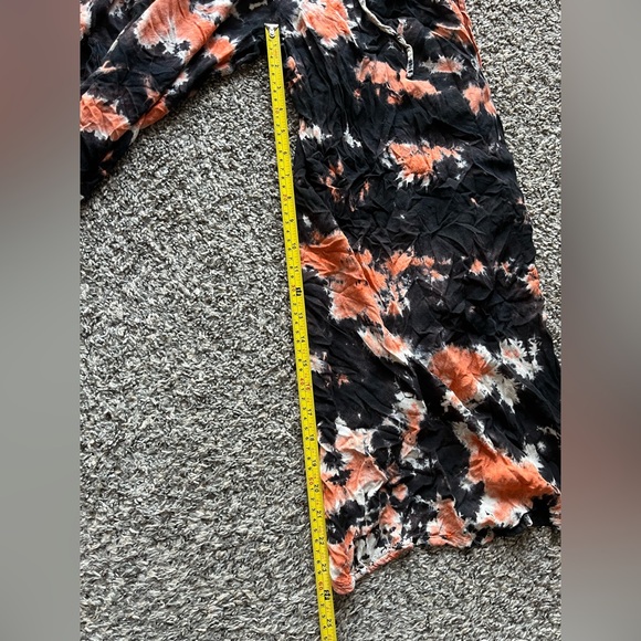 Earthbound Yoga Pants Women Small Tie Dye Wide Leg Indie Boho Flowy Hippie Pants - Picture 5 of 6